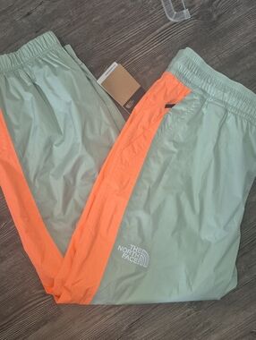 The North Face NWT!  Mint Green & Coral Athletic Wind Pants